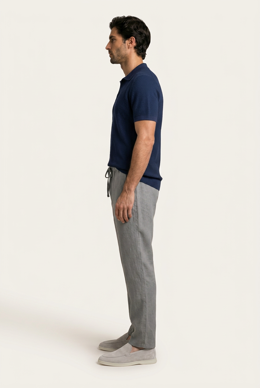 Bellagio Pantalón de Lino Gris