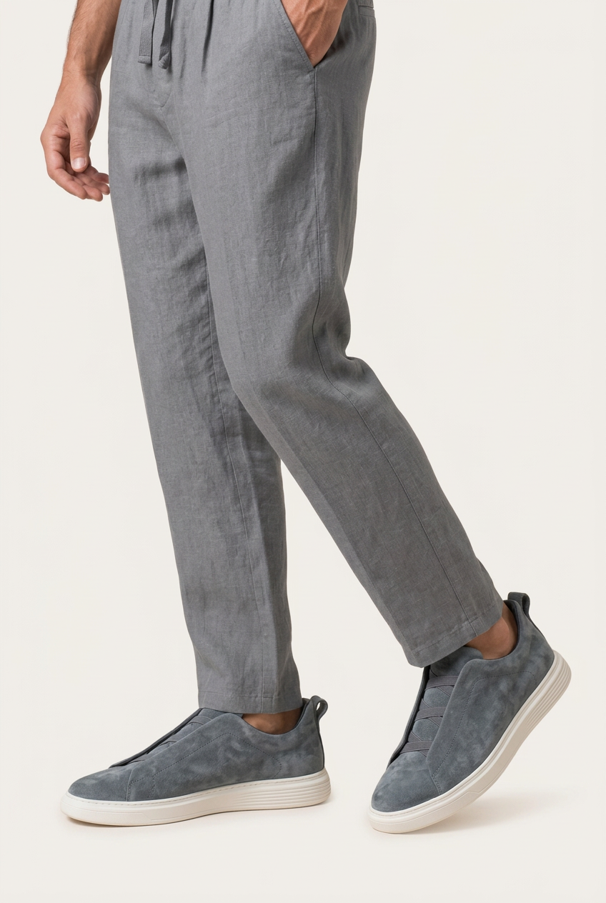 Vittorio Sneakers Gris Piel