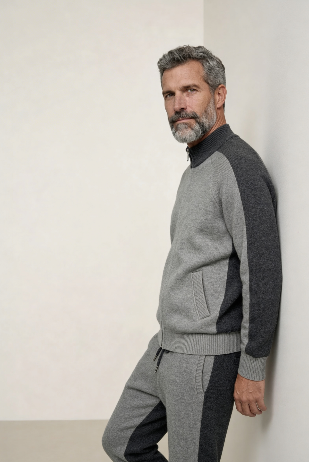 Marzio Conjunto Cachemira Gris