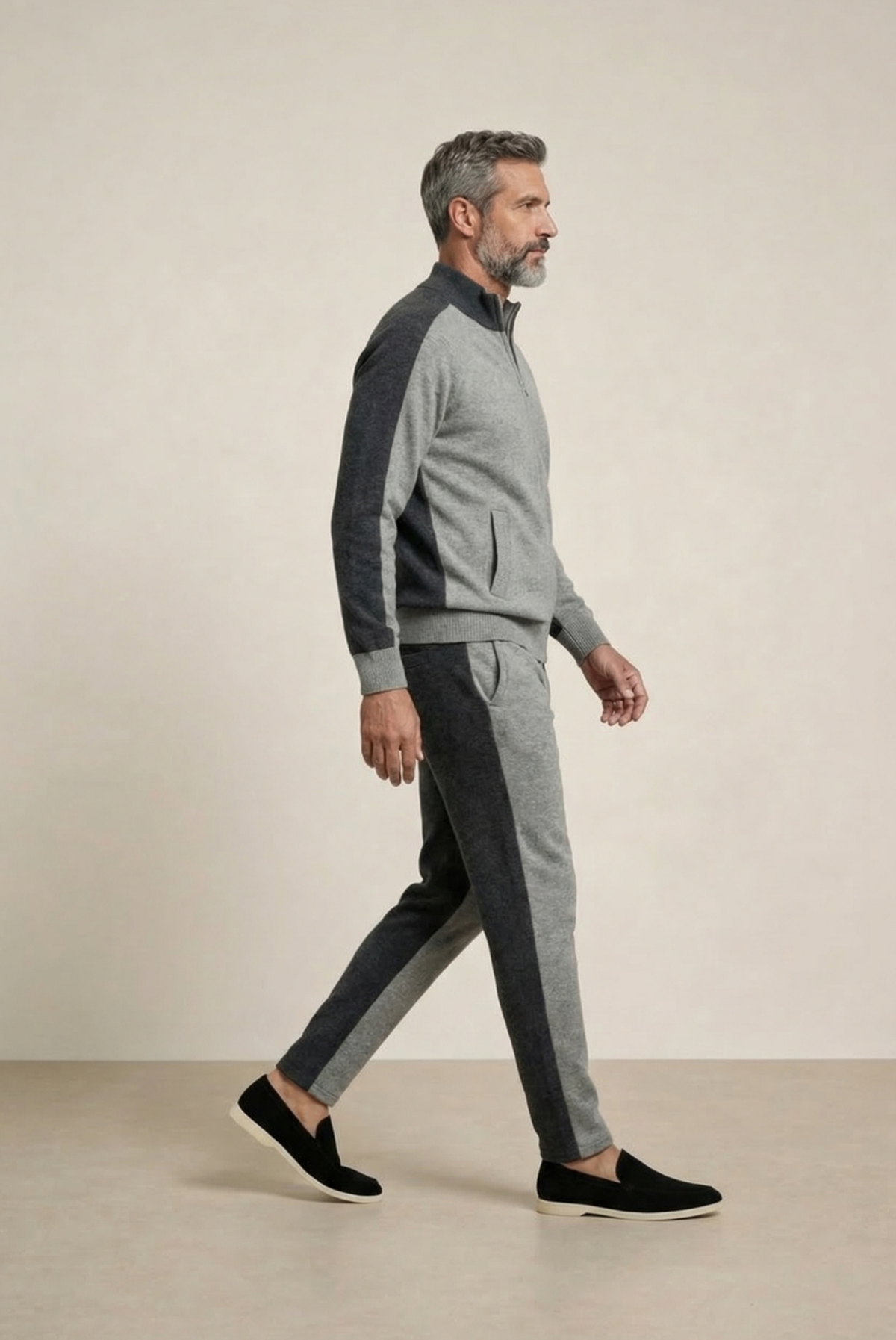 Marzio Conjunto Cachemira Gris