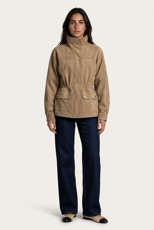 Brescia Chaqueta Suede Beige