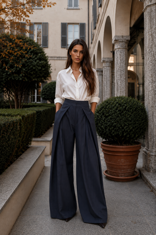 Pantalón Palazzo Gessato