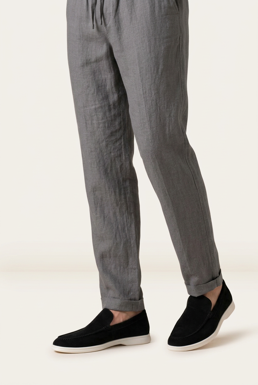 Bellagio Pantalón de Lino Gris