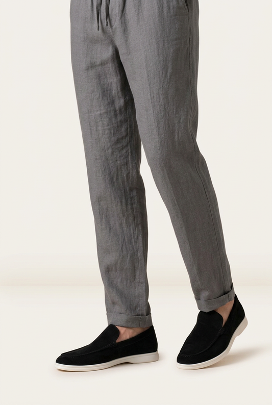 Bellagio Pantalón de Lino Gris