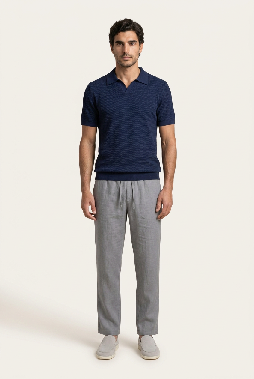 Bellagio Pantalón de Lino Gris