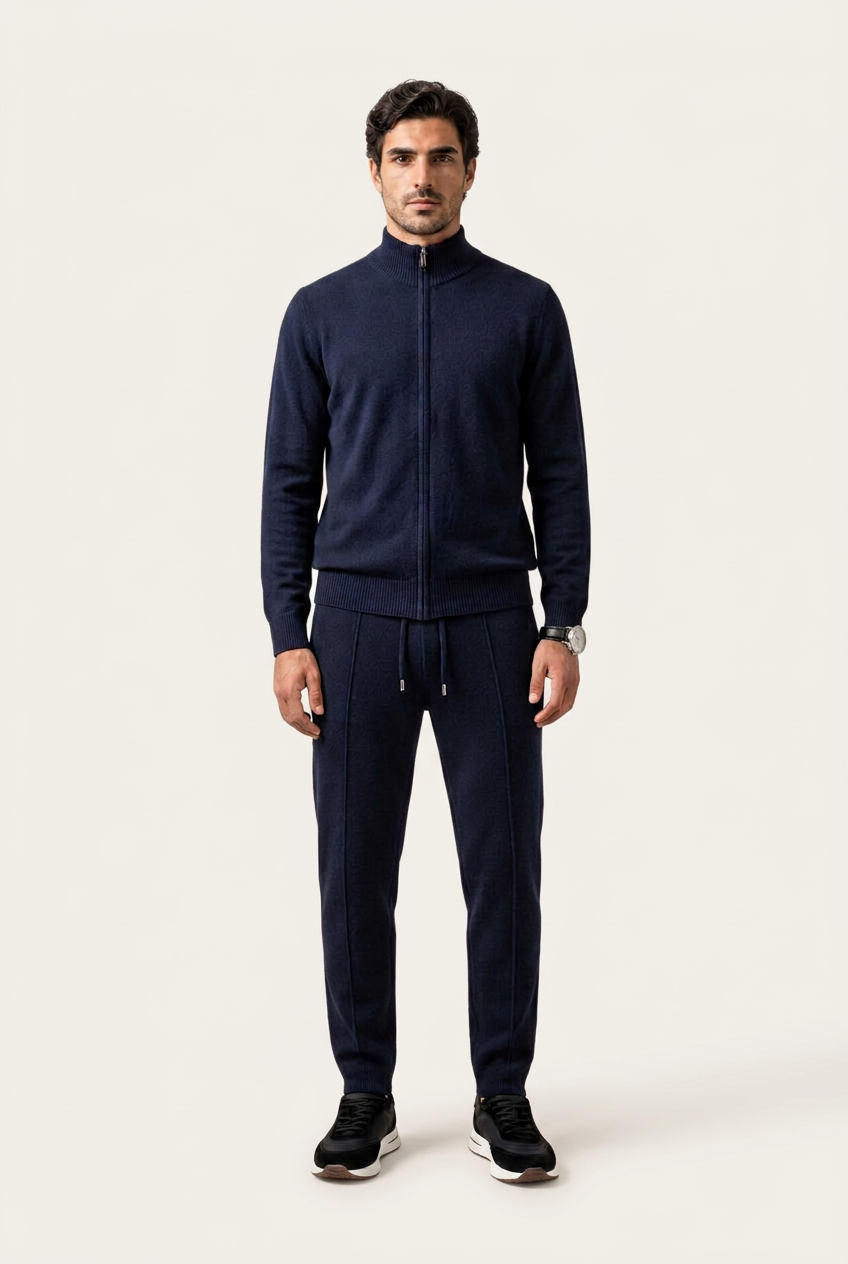 Bruno Conjunto Lana Merino Navy