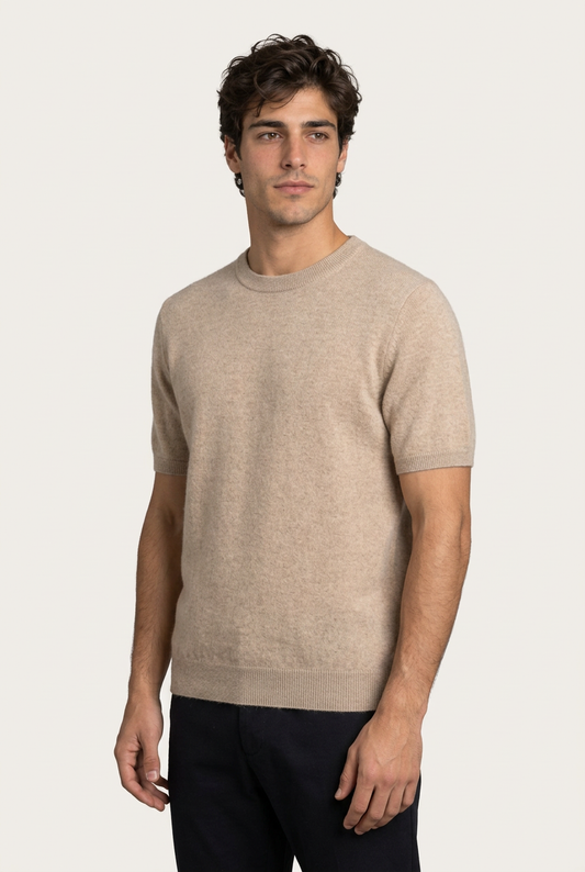 Enzo Camiseta Cachemira Beige