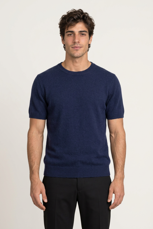 Enzo Camiseta Cachemira Navy