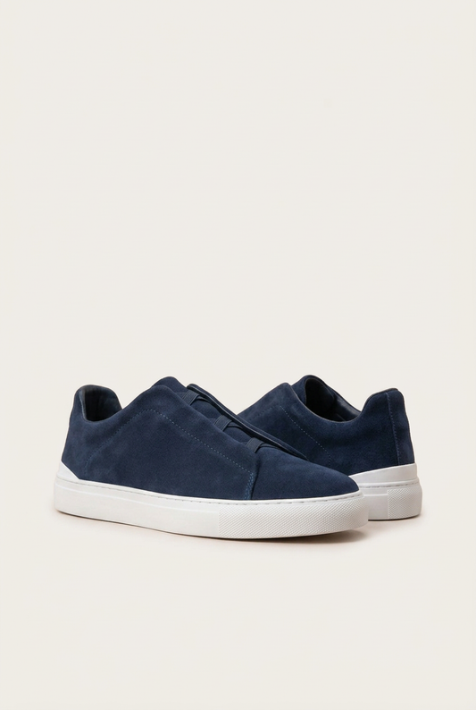 Vittorio Sneakers Navy Piel